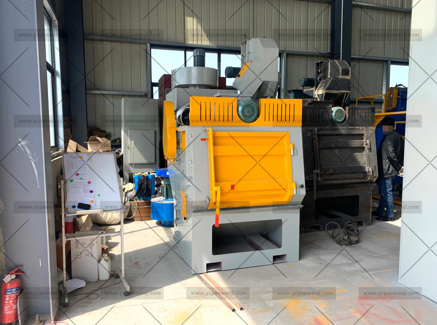 履帶式拋丸機可以不斷進料的拋丸工作嗎？